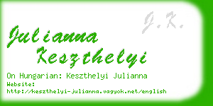 julianna keszthelyi business card